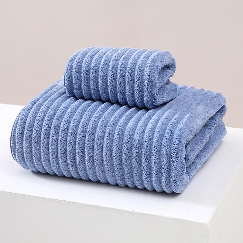 Ultra Soft and Highly Absorbent Knitted Coral Towel, Thickened Coral Velvet Textiles Bath Towel Bathroom Supplies