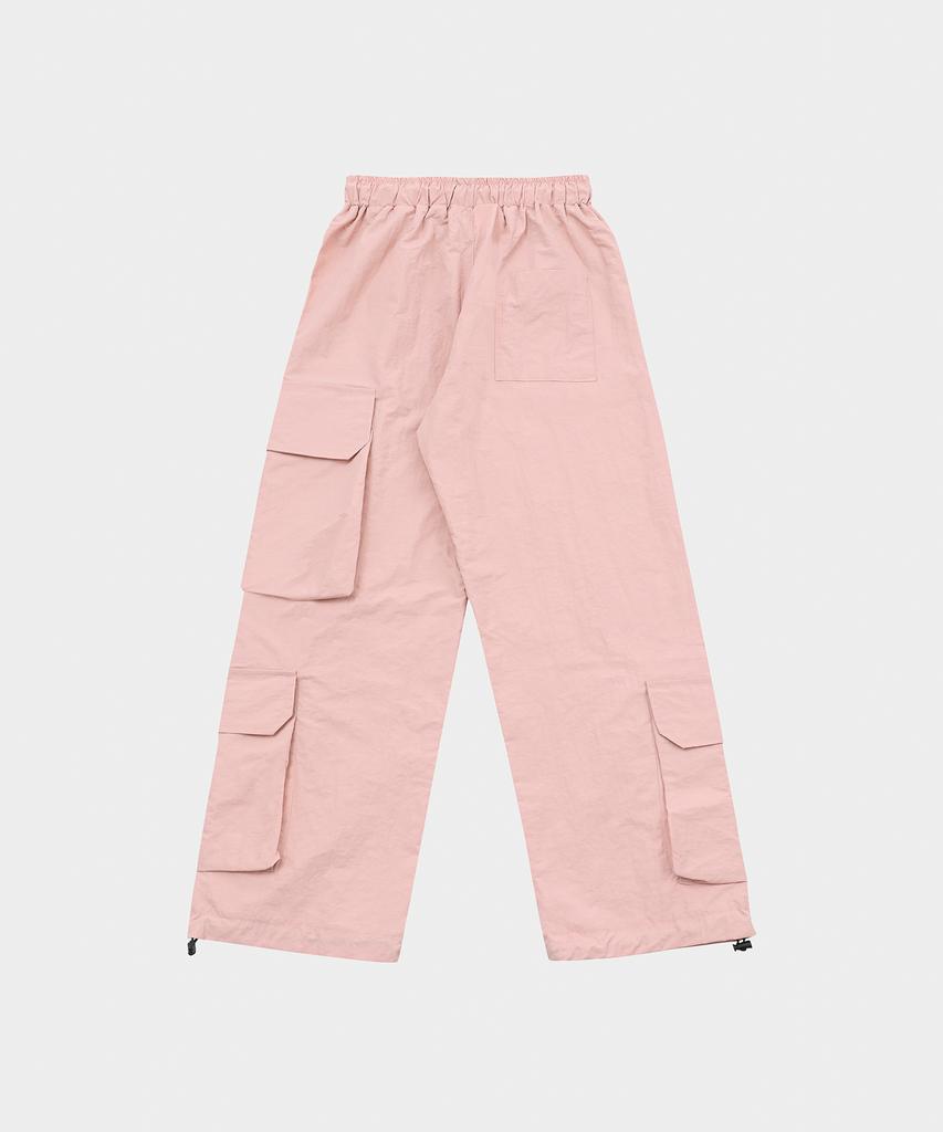 SLOW RECORD HOUSE Big Pocket Cargo Pants_Pink