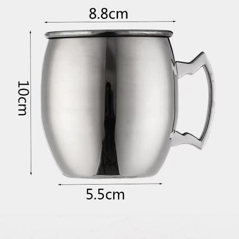 Кружки для Московского мула 530 мл, кованая медь, нержавеющая сталь, коктейльная чаша, пивные бокалы, пивная кружка, кружка для питья воды, холодных напитков