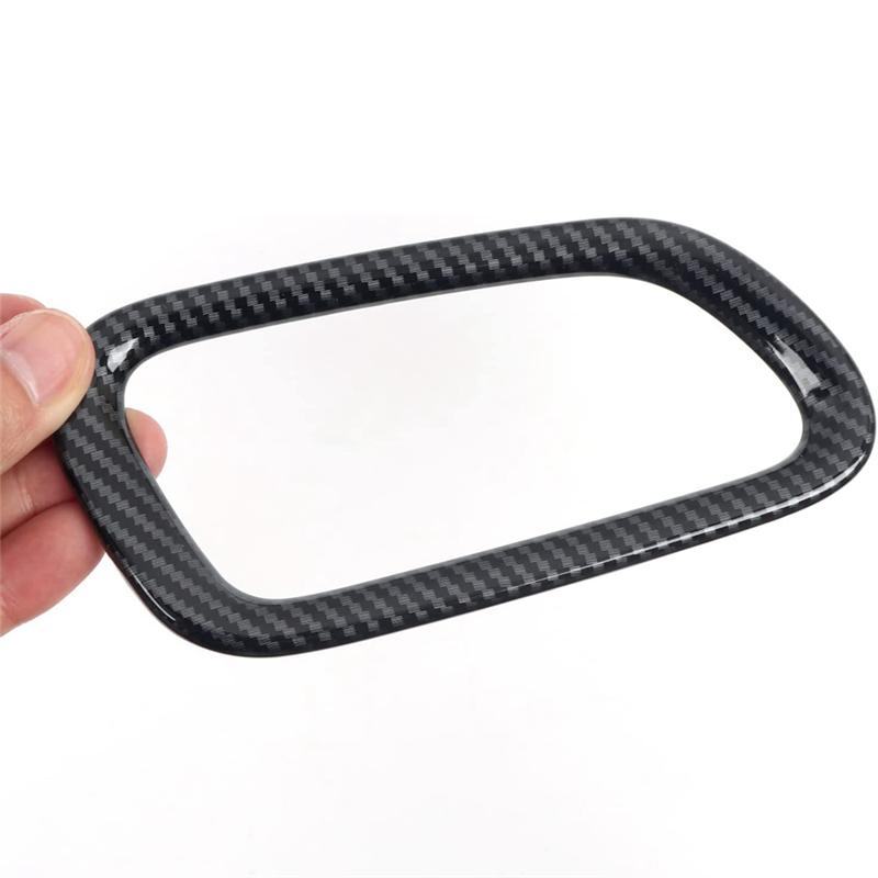 ABLZ-Inner Door Handle Bowl Cover Sticker Trim For Dodge Durango Car Accessories, ABS Carbon Fiber