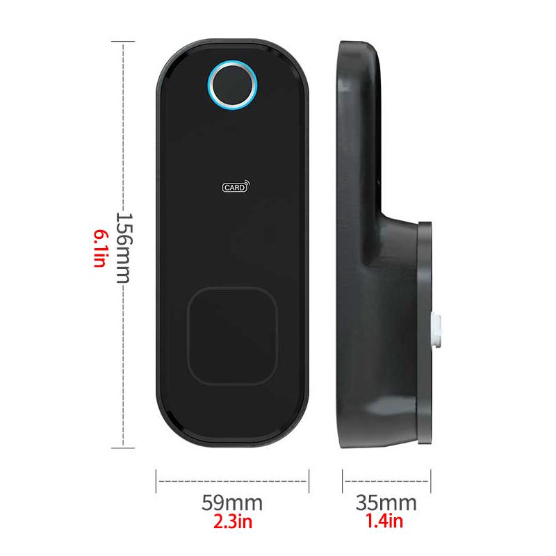 Fingerprint Door Lock Waterproof Outdoor Gate Lock App Wifi Password Passcode Rfid Card Keyless Door Waterproof Electronic Lock
