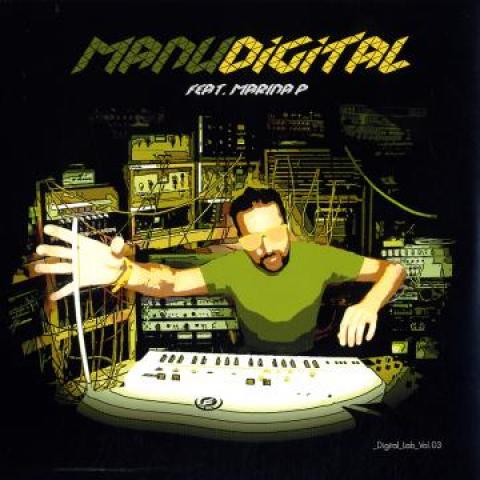 12-дюймовая пластинка MANUDIGITAL, MARINA P - Digital Lab Volume 3 (Слив для фото XRPVY1505 Рентгеновское Производство 2015 Европа Регги, Ска & Даб