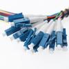 12 Strand Fiber Optic Pigtail LC/UPC Single Mode Low Insertion Loss with Ceramic Ferrule 1.5m for Optical Fiber LAN, Optical Fiber Communication