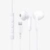Стереонаушники Lightning с белым микрофоном 13.6, полуоткрытого типа,