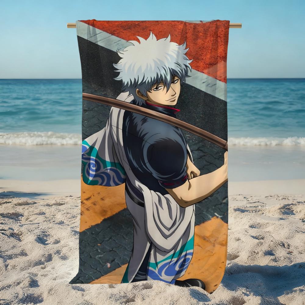 G-gintama аниме Полотенце Пляжное Быстросохнущее Мягкое Бассейн Полотенца Подарок для Путешествий Тренажерный зал Душ Кемпинг спорт