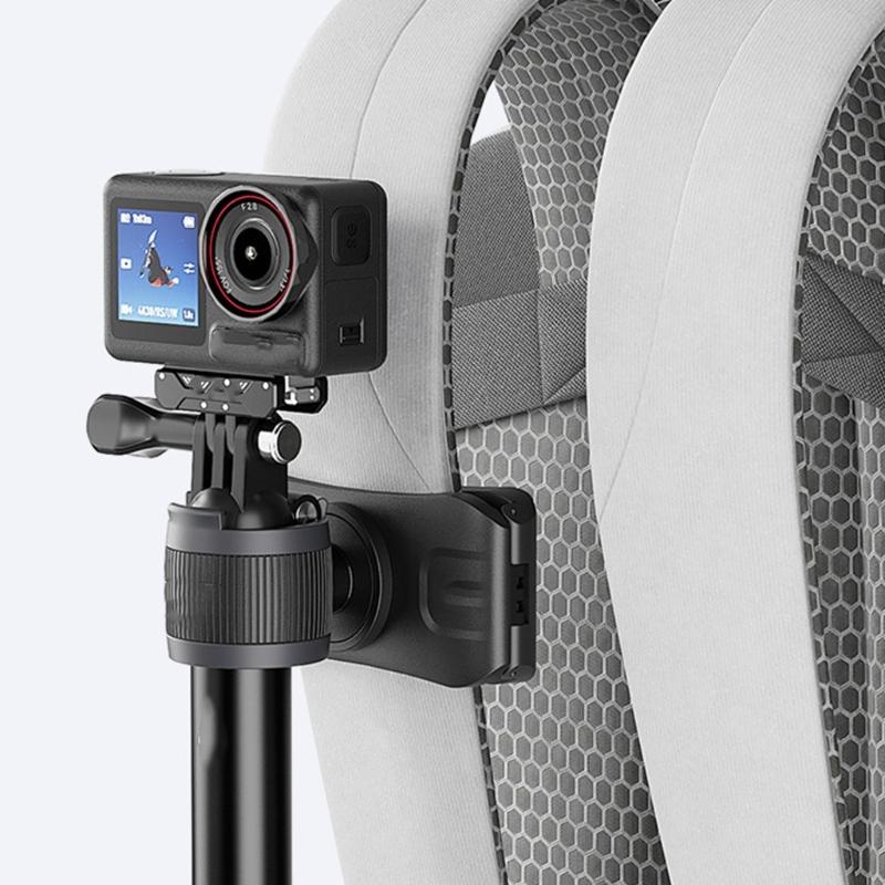 Magnetic Quick Detach Aluminum Alloy Backpacks Clip For Major Action Camera IPX4 Waterproof Design