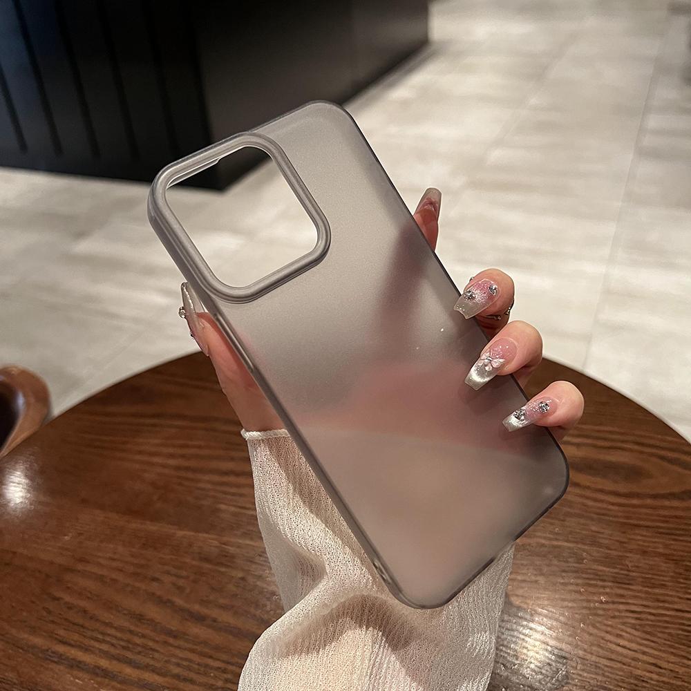 Роскошный матовый силиконовый мягкий чехол для iPhone 15 14 13 12 11 Pro Max Plus Mini прозрачный черный матовый чехол ультратонкий TPU Shell