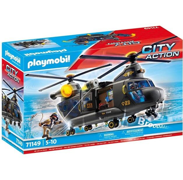 Конструктор Playmobil 71149 City Action вертолёт спасения