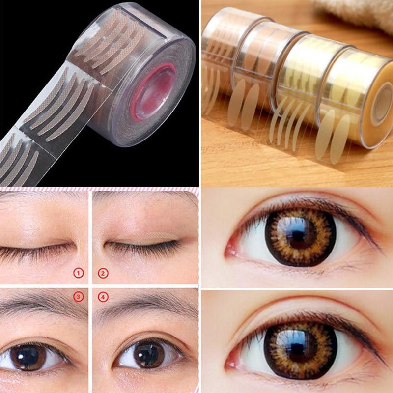 600Pcs Invisible Eyelid Sticker Lace Eye Lift Strips Double Eyelid Tape Adhesive Stickers Eye Tape Tools