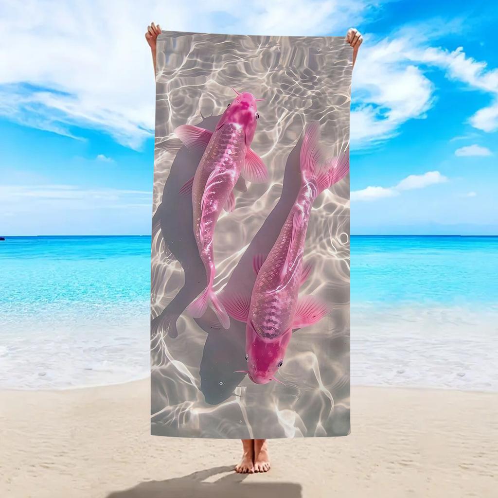 1pc beach towel, ultra-fine fiber quick drying absorbent large beach towel, beach vacation beach towel