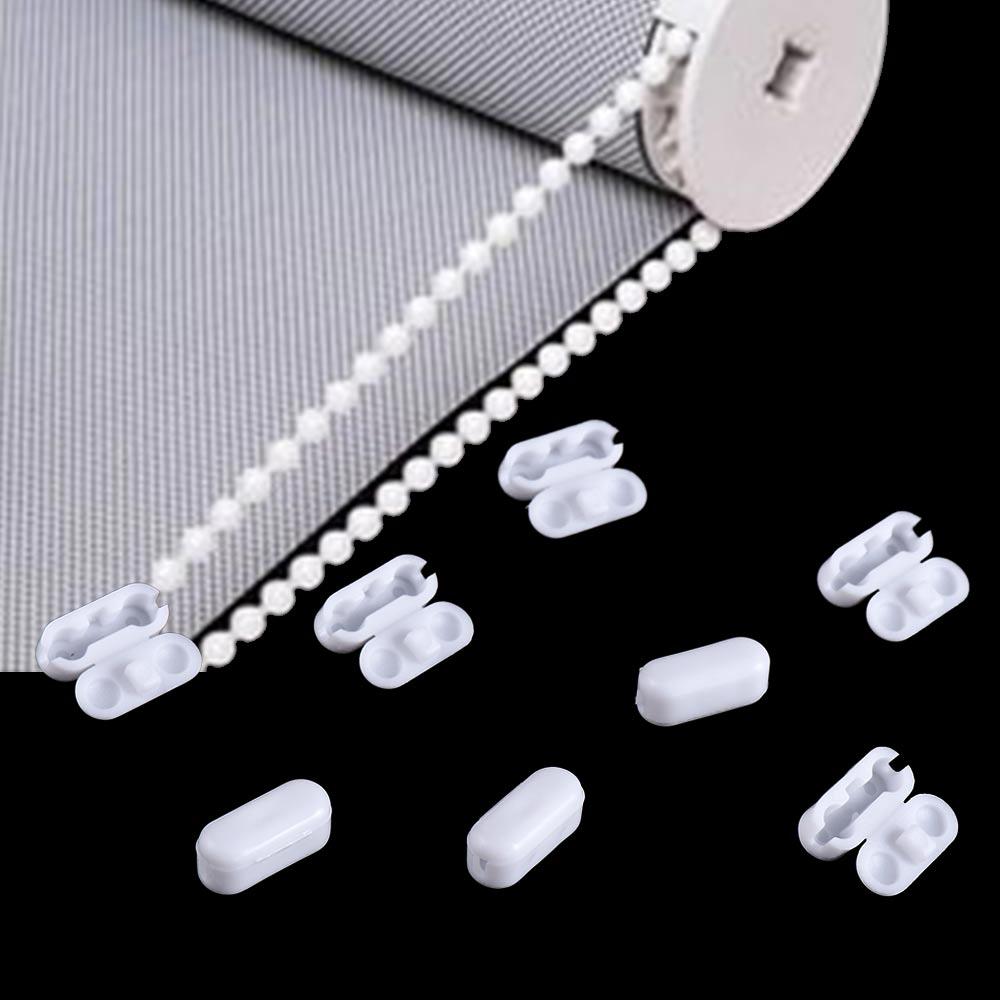 White Curtain Chain Connector Curtain Repair Parts Curtain Accessories Blinds Pull Bead Connector