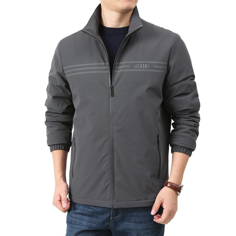 Men's Plus Size Quick-Dry Fleece-Lined Autumn Jacket (Model 5730)