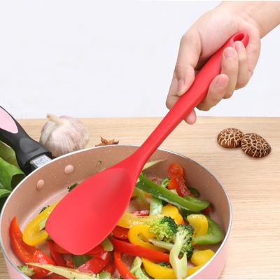 Пищевая силиконовая кухонная ложка с антипригарным покрытием, скребок для крема для торта, совок для перемешивания, термостойкая ложка для смешивания, лопаточка для выпечки