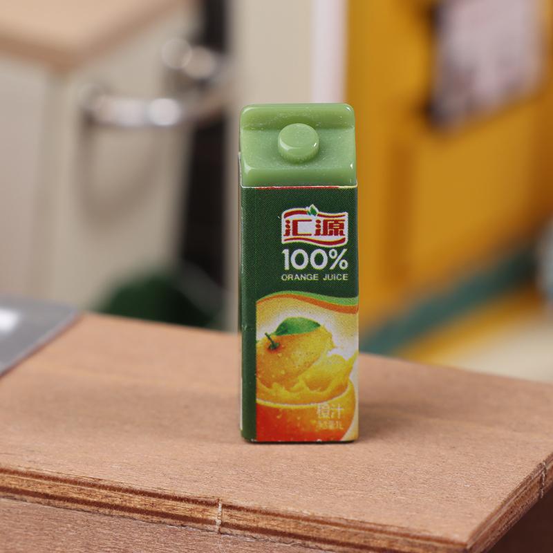 5Pcs 1/12 Dollhouse Simulation Fruit Juice Model Dollhouse Miniature Drinks Bottle Dolls House Kitchen Play Toys Accessories