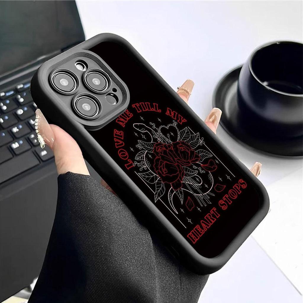 Aijihua Staircase Black Grooved Protective Case for iPhone 15/16/17 ProMax