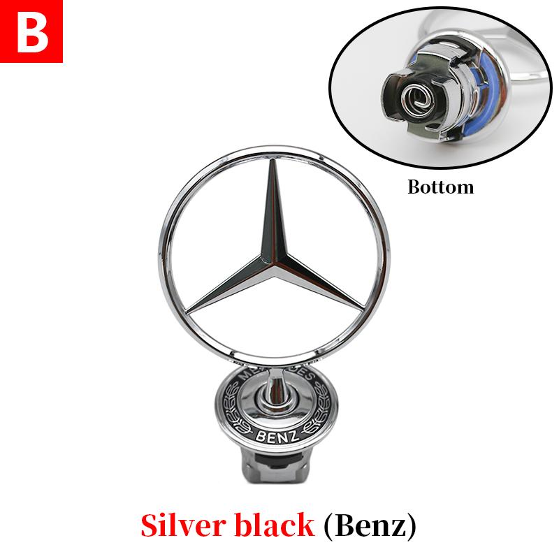 CRI11 шт. 44 мм 3D Металл Синий Хром Звезда Капот Значок Логотип для Mercedes Benz AMG W202 W203 W204 W208 W210 W220 W221