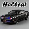 1:24 Hellcat Viper Миниатюрная спортивная машина Сплав Литье под давлением Модель Игрушки Рулевое управление передним колесом Звук Свет Оттянуть Назад Транспортные средства Коллекционные предметы
