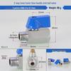 Dual-Thread Mini Ball Valve: 2-Point Internal & 3/1/4 External Copper Valve for High-Pressure Hydraulic Systems