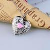 Металлическое ожерелье с кулоном-медальоном в форме сердца, регулируемая шейная цепочка, украшение