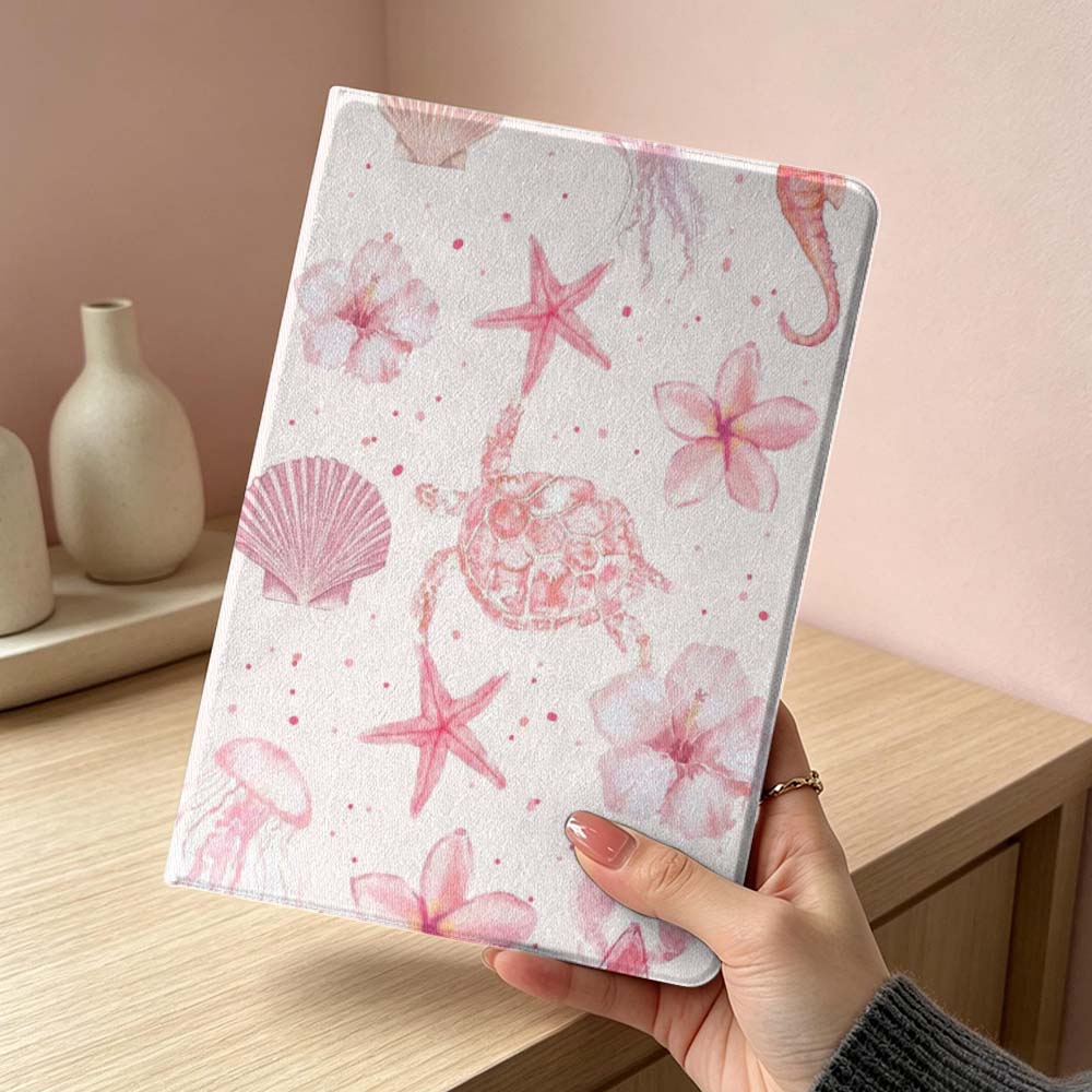 Розовая морская звезда узор черепахи Мягкий Для Xiaomi Redmi Mi Pad 8 7 6 5 4 2 SE K Pro Max Ultra Poco Pad Дюймовый Чехол для планшета