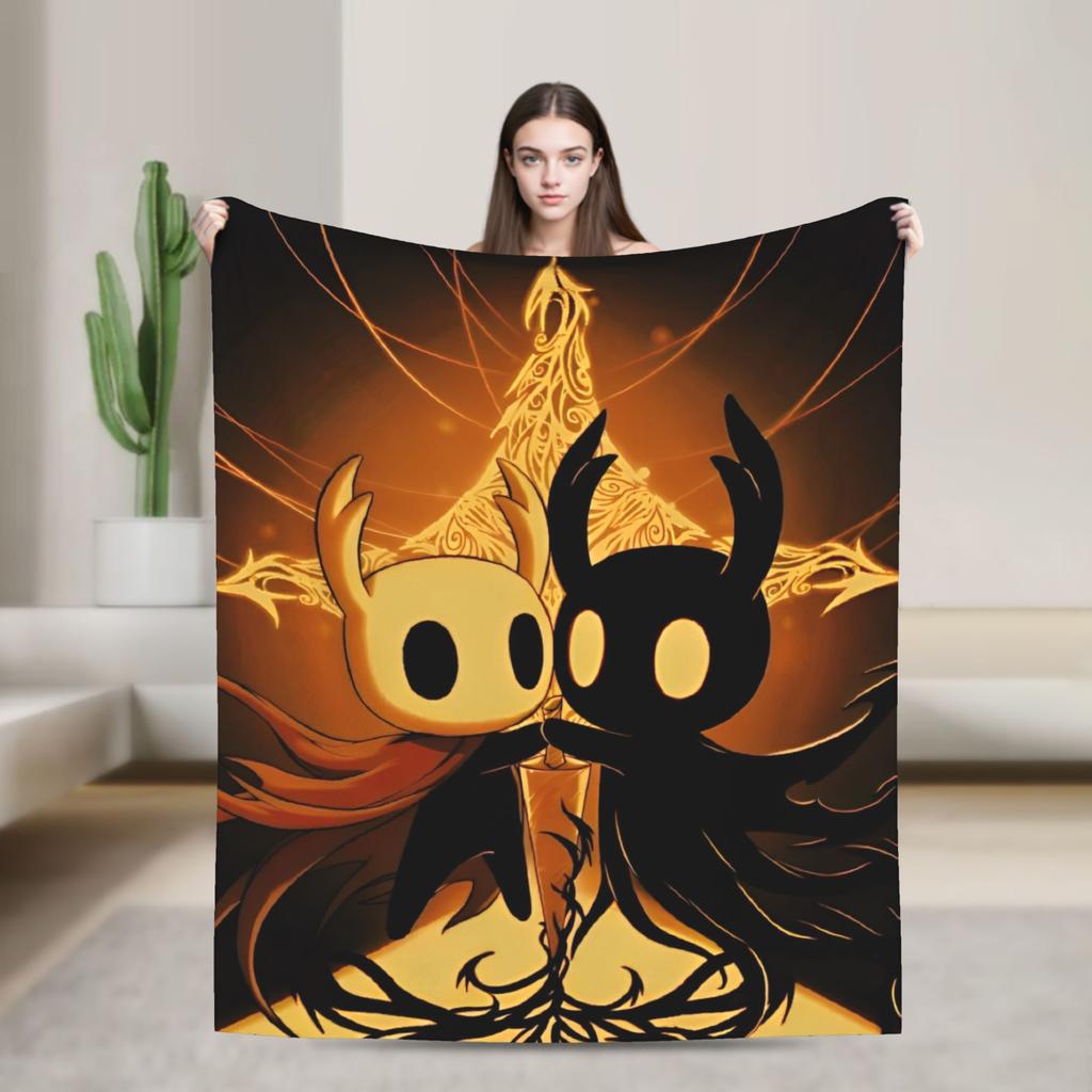 Плед Hollow Knight Фланелевый Игры Экшен Ультра-мягкий Плед-покрывало для Постельного белья Дивана Ковра на кровать