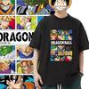 Футболка Dragon Ball Мужская Чистый Хлопок Повседневная С Круглым Вырезом Короткий Рукав Одежда Летняя Спортивная Повседневная Футболка с Коротким Рукавом
