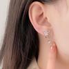 Exquisite High-quality Design Shiny and Versatile Fashion Flower Butterfly Earrings Earrings Female Temperament