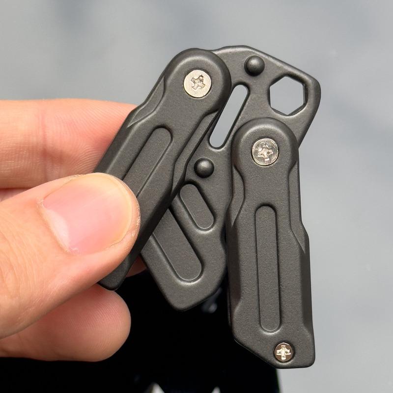 EDC Металлический Балисонг Многофункциональная Открывалка для Бутылок Уличные Игрушки для Снятия Стресса Карманные Игрушки Встряхни Нож Брелок Мужские Анти-Тревожность