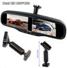 4,3-дюймовый TFT LCD Двухэкранный Автомобильный SUV Зеркало Заднего Вида Монитор 4-канальный HD с Кронштейном