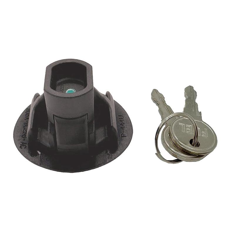 Пластиковая крышка топливного бака автомобиля с замком +2 ключа, запирающаяся крышка топливного бака для Ford/Lincoln/Mercury 8U5Z-9C26-B