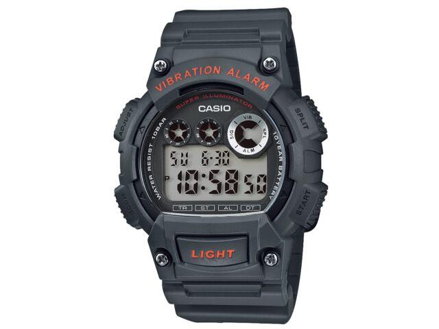 Casio Collection W-735H-8AJH Men's Watch Grey Blister Pack LED Light Stop Watch