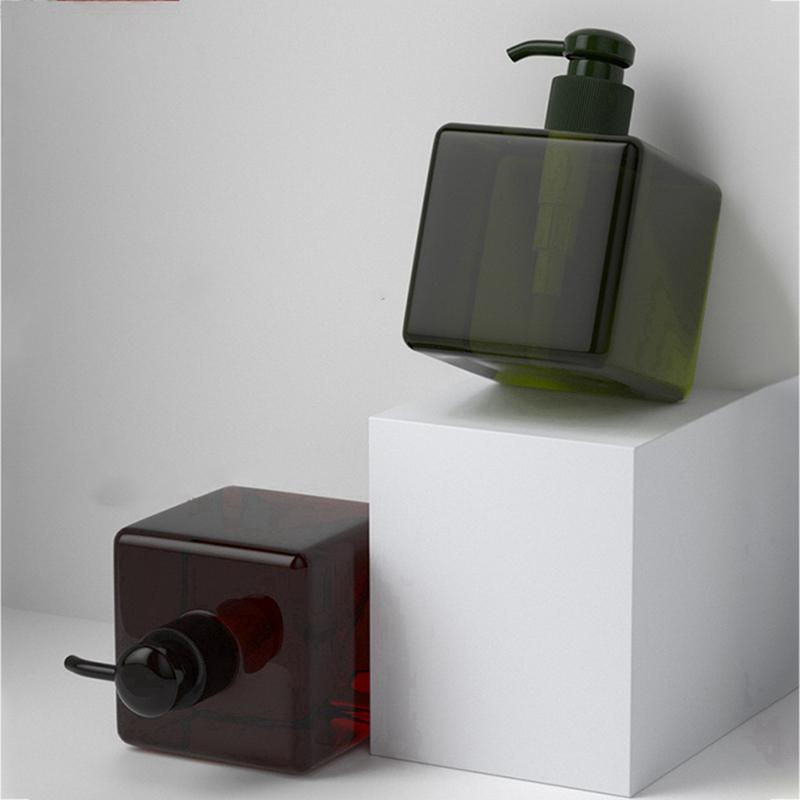 Прямоугольный многоразовый тип прессы для бутылок для косметического шампуня, геля для душа 250 мл