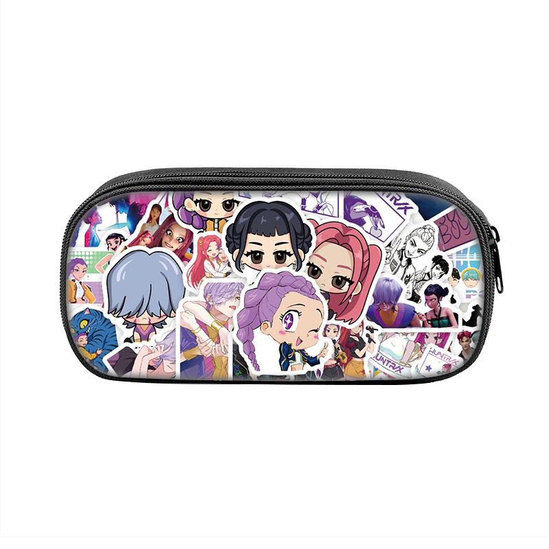 Пенал Demon Hunters K-Pop Пенал для детей младшего и среднего школьного возраста Сумка для хранения CLE