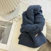 Зимний шарф из новой шерсти, женский, зимний, новый, вязаный, утолщенный, теплый, мягкий, липкий шарф из альпаки