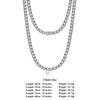 ORSA JEWELS Роскошное Серебряное Ожерелье-Цепь Тонкая 3/4 мм 'Теннисное' для Женщин Модное Круглое Ожерелье с Кубическим Цирконием Ювелирное Изделие SC74