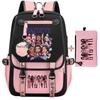 Backpack New Katseye Funny Print Girl's Large Capacity Bags Children's Teeneger School Backpacks Cute Schoolbags Sets Gift