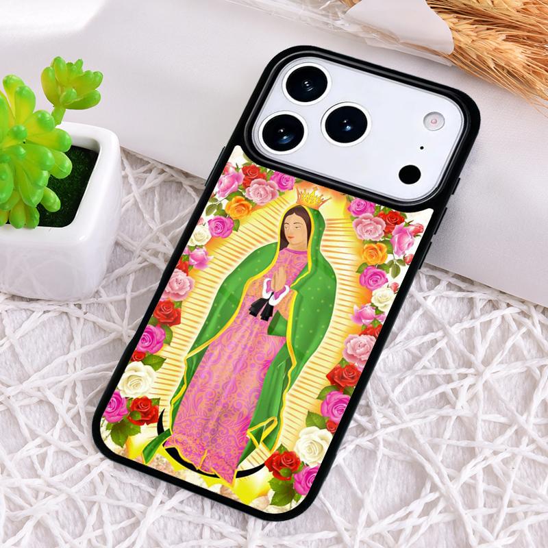 Чехол для телефона с защитой от ударов Virgen De Guadalupe Дева Мария для iPhone 17 Air 16e 15 11 12 14 13 Pro Max Cover Coque