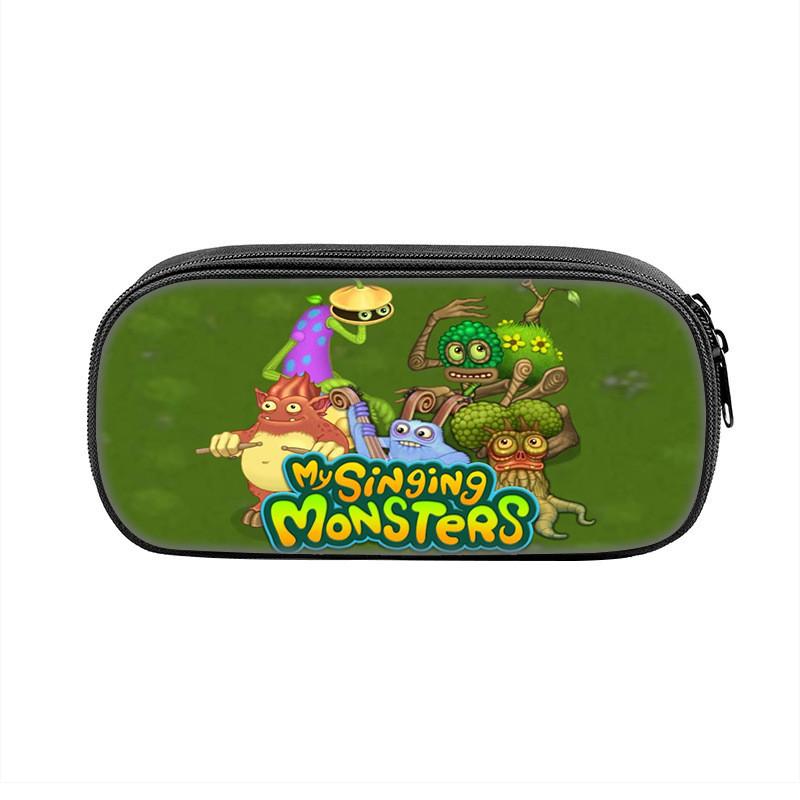 Пенал My Singing Monsters Нейлоновый Органайзер Для Учеников С Веселым Мультяшным Дизайном