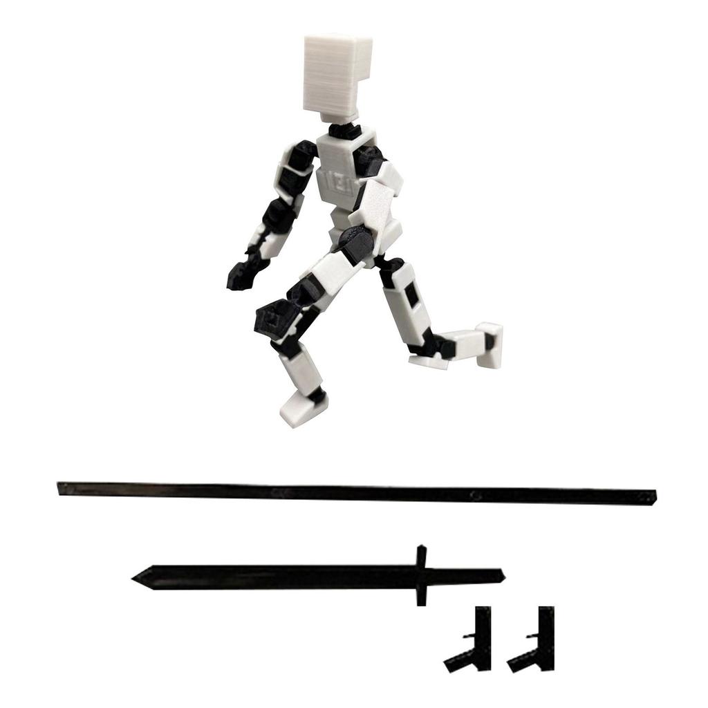 Многосуставная человеческая кукла с 3D-печатью, полностью подвижная декомпрессионная игрушка в механическом стиле