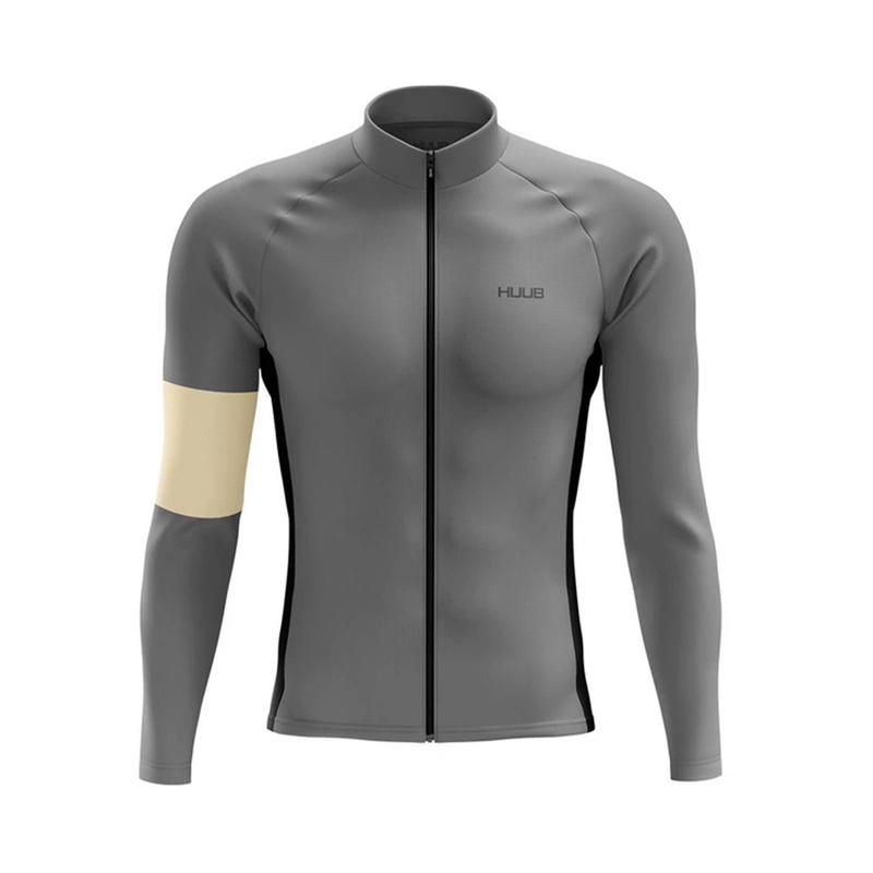 HUUB Team Autumn Cycling Jersey Men Long Sleeves Peo Cycling Clothing MTB Maillot Ropa Ciclismo Bike Sports Uniform
