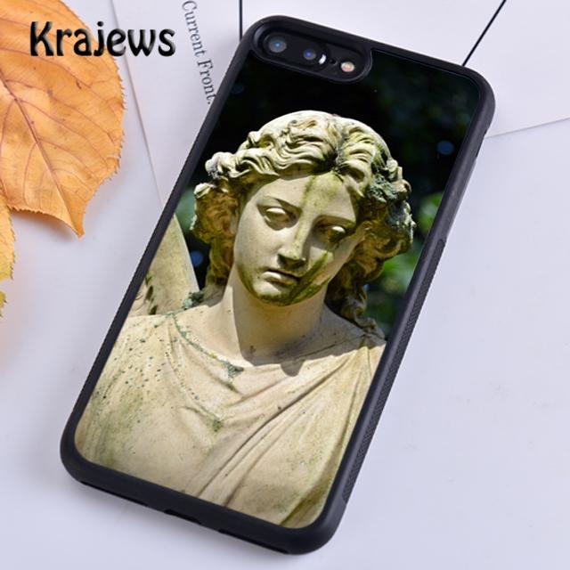 Krajews Vintage Plaster Statue David Aesthetic Art Phone Case For iPhone 14 SE 6 7 8 Plus XR XS 11 12 13 Pro Max Galaxy S21 S22