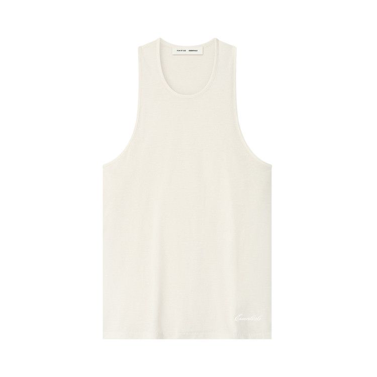 Men's Fear of God Essentials Signature Slim Tank 'Ivory'