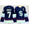 Mens Womens Ice Hockey Practice Jersey Long Sleeve Training Shirt NHL Team Style Utah Grizzlies Devils Kraken Blue Jackets