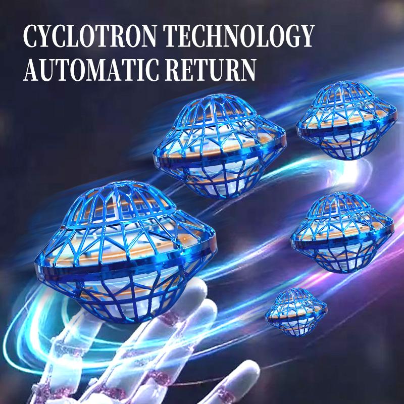 UFO Intelligent Sensing Flying Ball Hovering Saucer Floating Ball Black Technology Fingertip Gyroscope Children's Toys