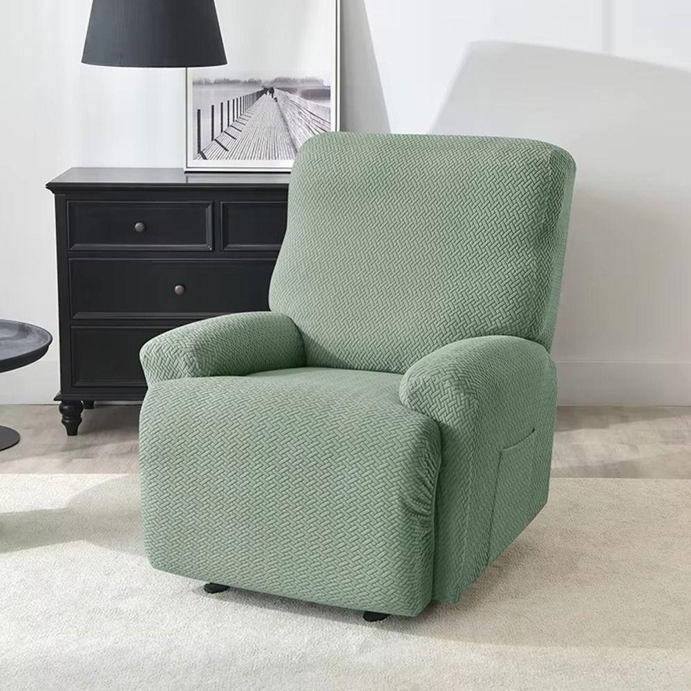 Solid Color Recliner Sofa Covers Stretch Fabric T Jacquard Cover New Couch Slipcovers