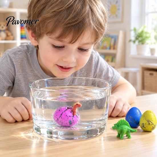 Игрушки-яйца с динозаврами для детей, Адвент-календарь с 24 водными яйцами, Растущие в воде цветные, Рождественский подарок-обратный отсчет, Образовательная игрушка-динозавр для детей, Подарок