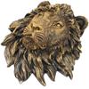 Imitation Copper Lion's Head Wall Sculpture Scene Pendants Bedroom Decorations Hanging Sculptures Home Animal