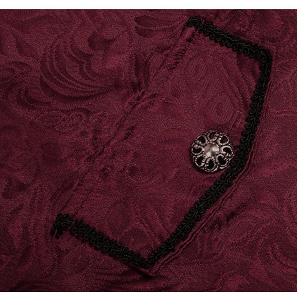 Children Boy's Steampunk Coat Colonial Jacket Vintage Costume Tailcoat