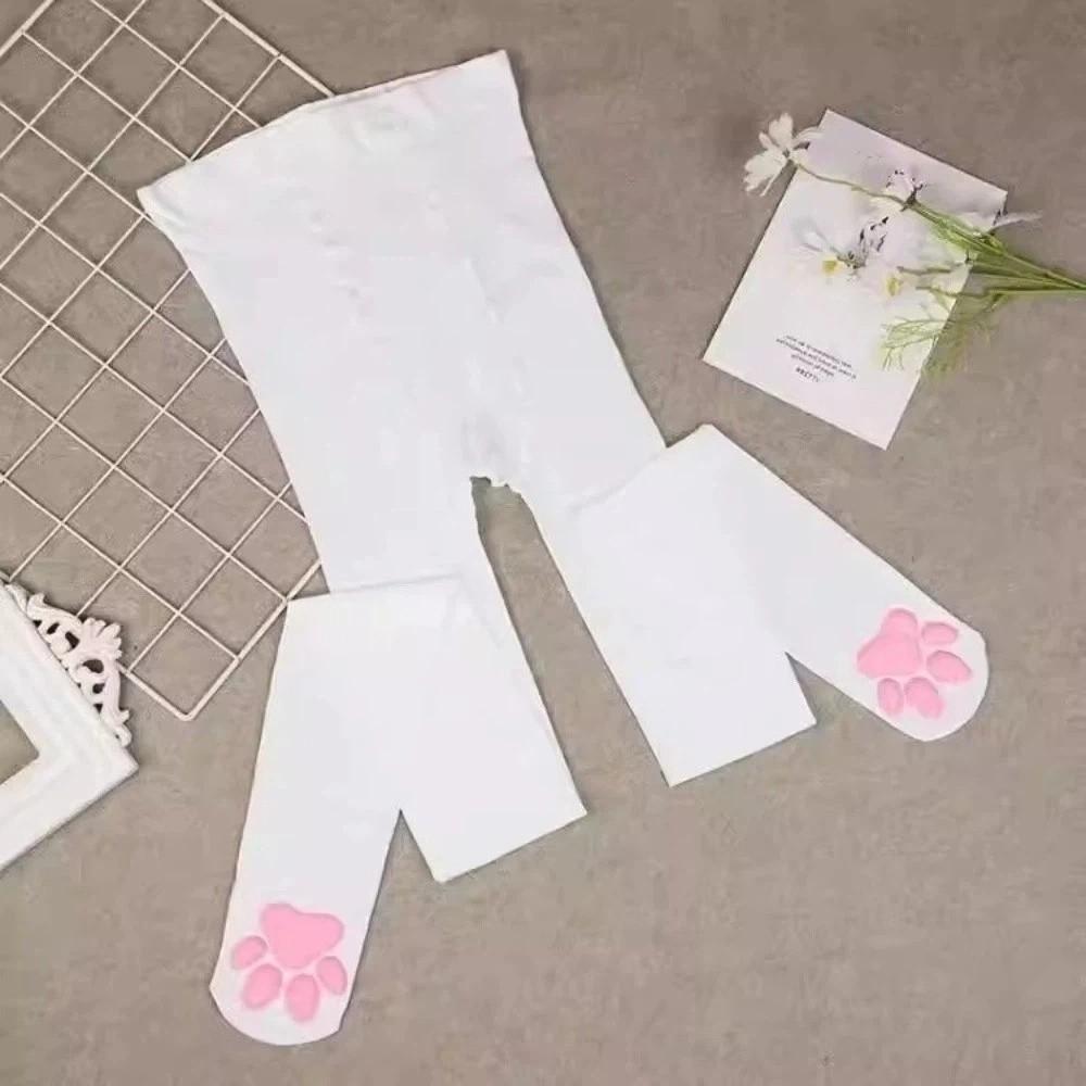 Cute Style Cat Paw Pad Stockings Long Length JK Tights Photoshoots Female Long Socks Gift