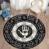 Bohemian Totem Style Round Carpet Tarot Card Floor MATS Bedroom Bathroom Carpet Children's Room Divination MATS Home Decor